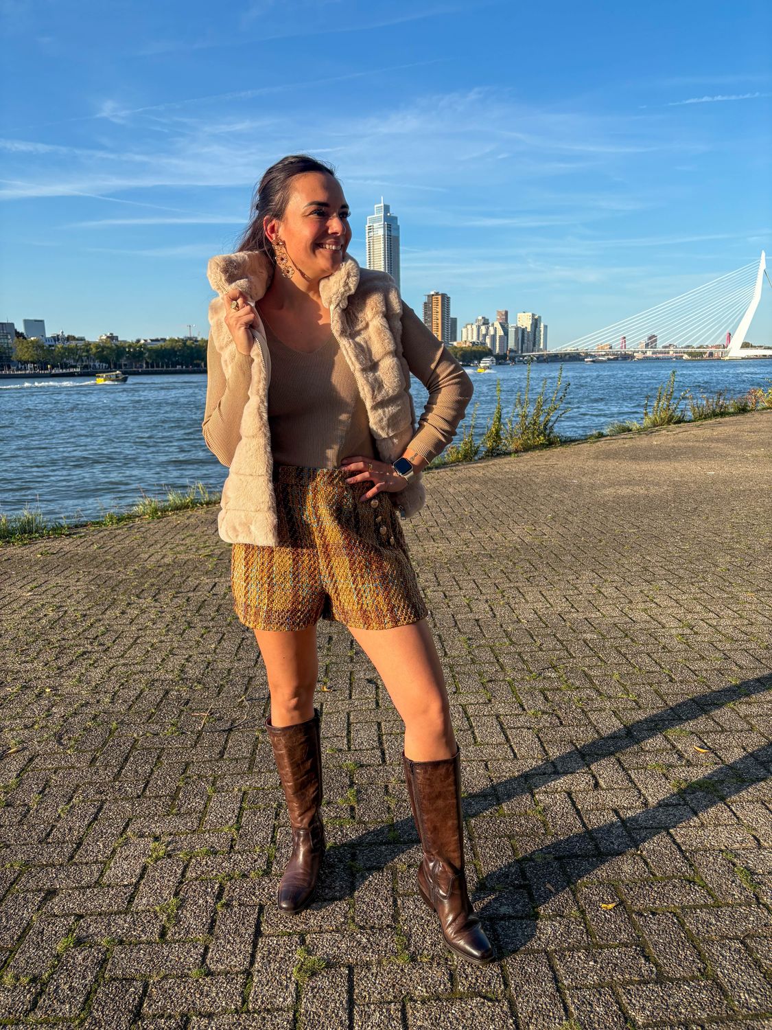 Teddy bodywarmer beige