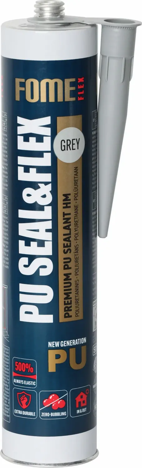 FOME FLEX PU SEAL&amp;FLEX PREMIUM, Jaunās paaudzes profesionāls poliuretāna hermētiķis un līme