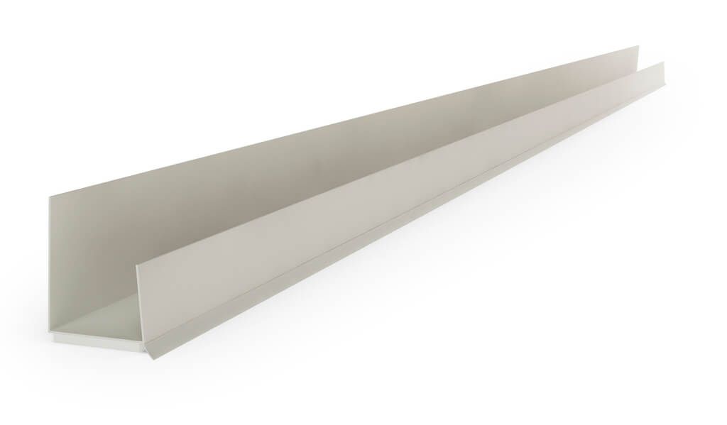 PVC Nobeiguma profils pašlīmējošais ar gumijas lamellu 12.5mm