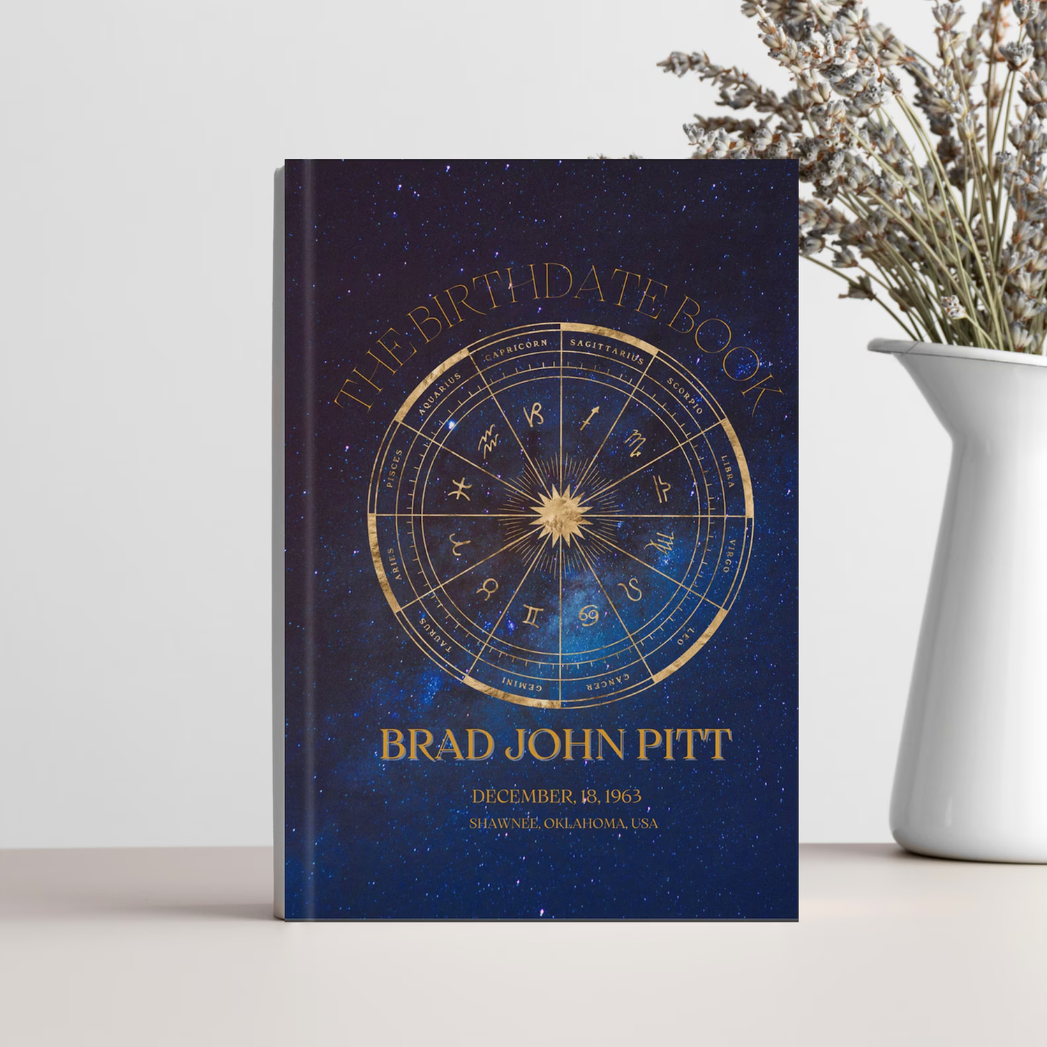 BLUE - Personalized Astrology Chart Reading - The Birthday Book - Natal Birth Chart In-Depth Hardcover Book - 120+ Pages