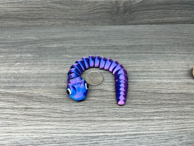 Silk Dual Color Articulating Baby Snake