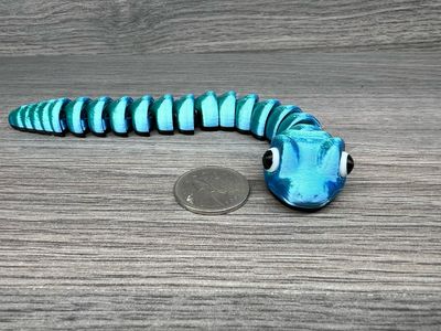 Silk Dual Color Articulating Baby Snake