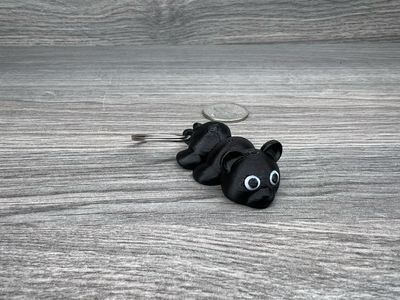 Baby Black Bear Keychain