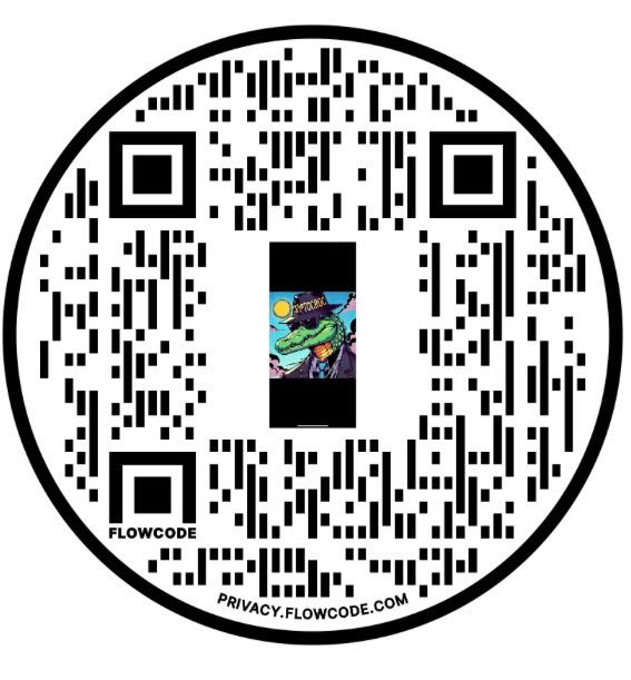 Cryptocroc Qr Sticker
