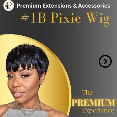 #1B Pixie Wig