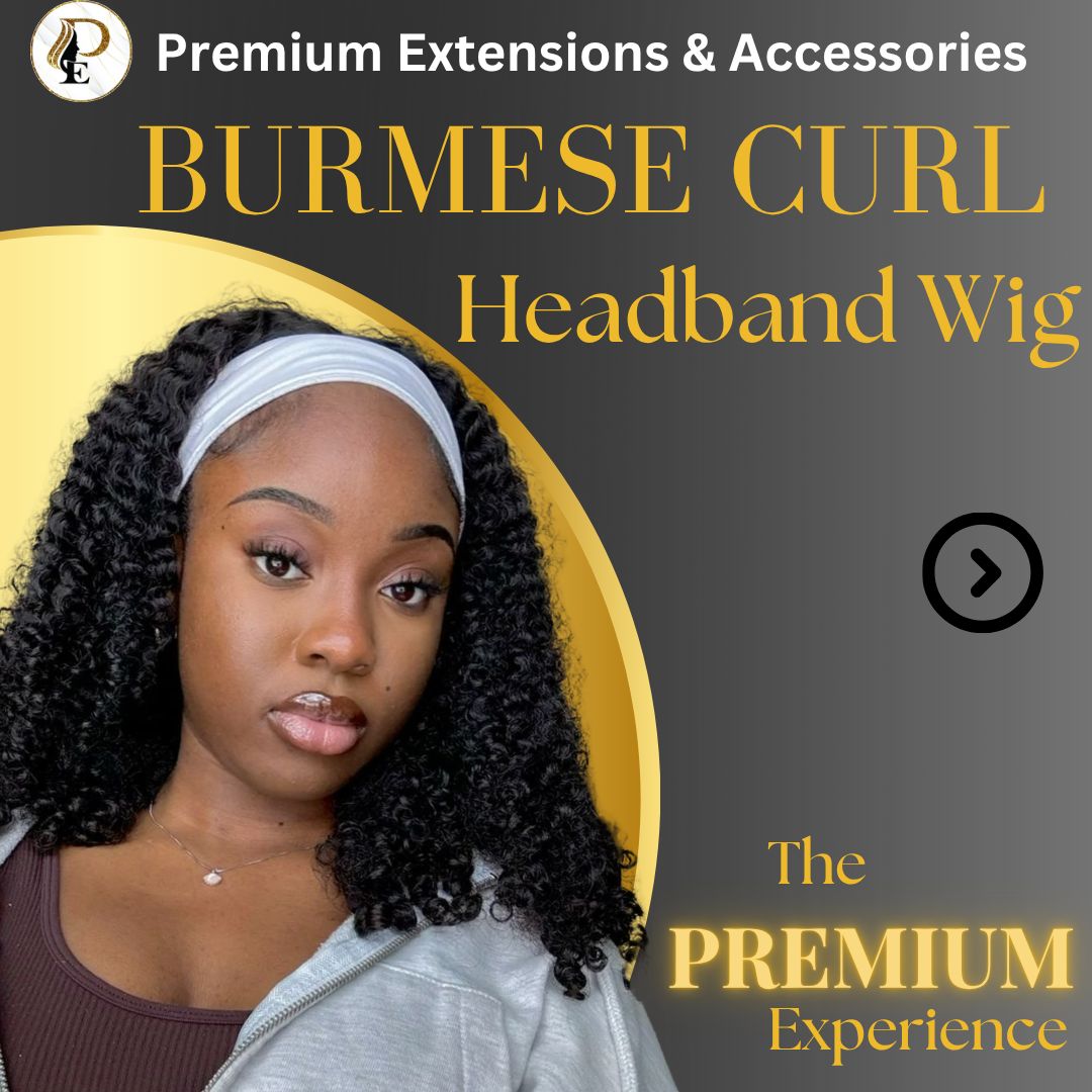Burmese Curl Headband Wig