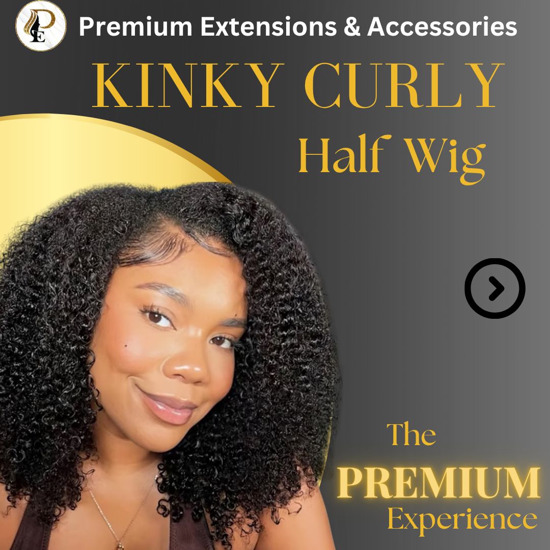 Kinky Curly Half Wig