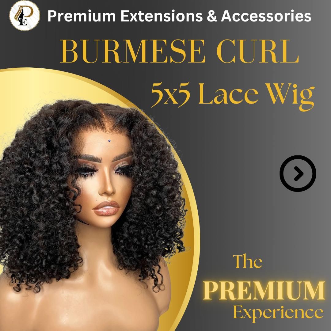 Burmese Curl 5x5 Lace Wig