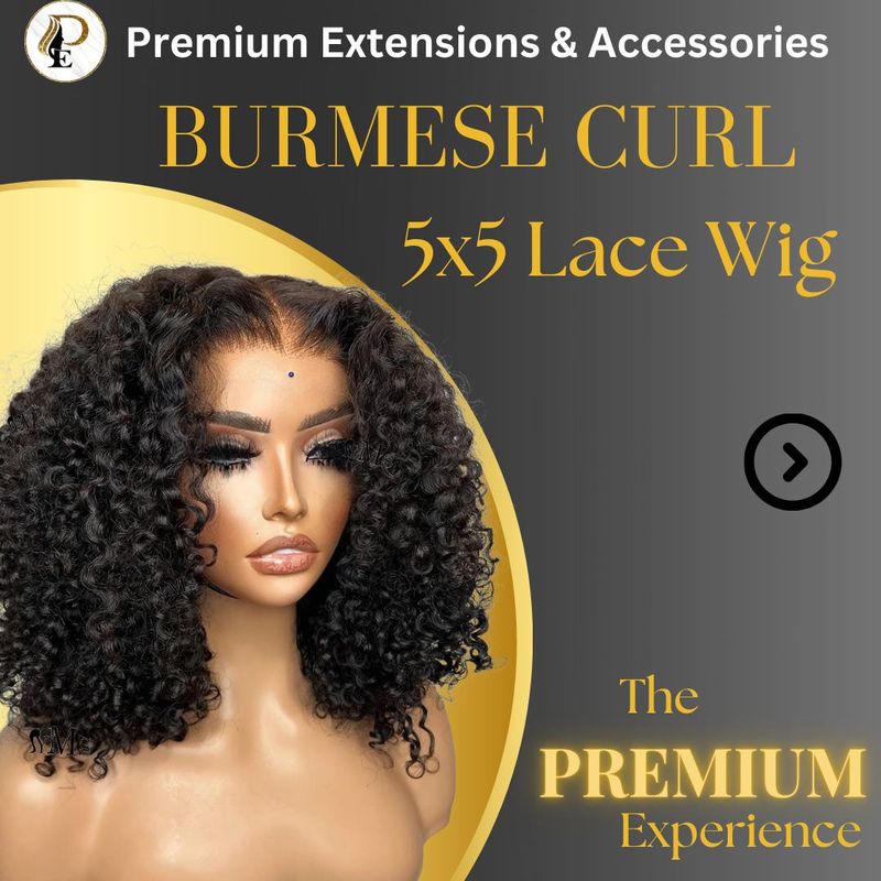 Burmese Curl 5x5 Lace Wig