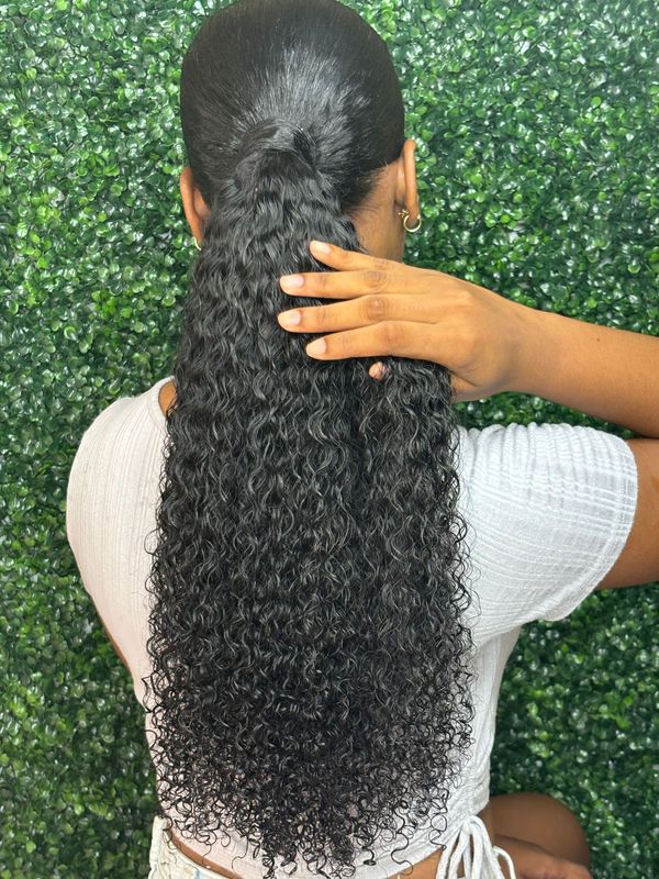 Kinky Curly Wrap Ponytail