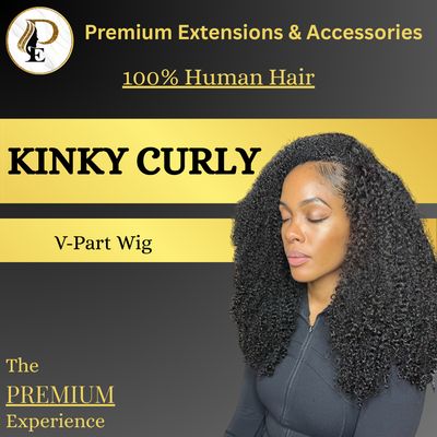 Kinky Curly V-Part Wig