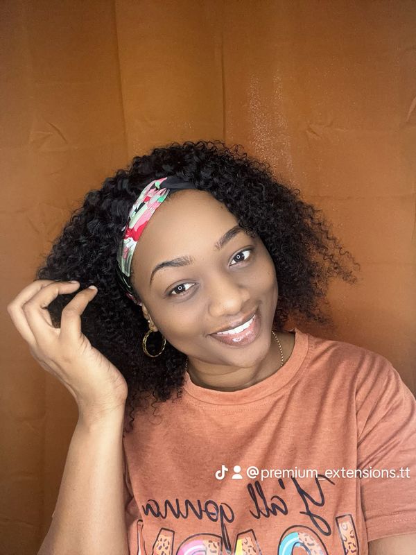 Kinky Curly Headband Wig