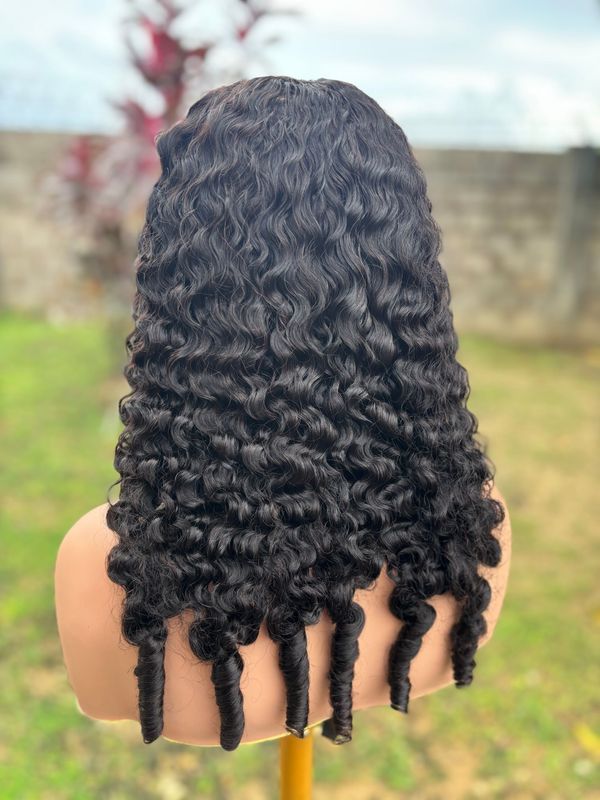 Burmese Curl V-Part Wig