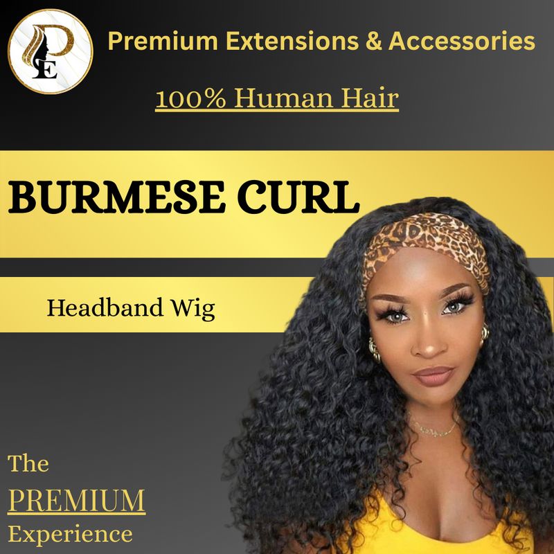 Burmese Curl Headband Wig