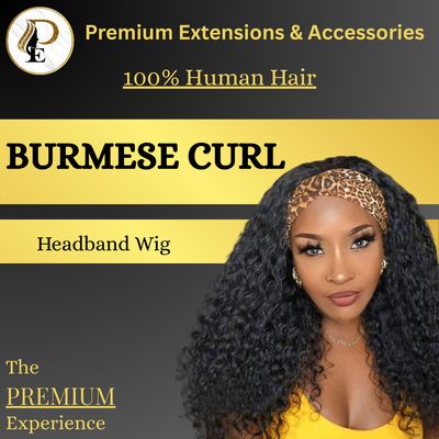 Burmese Curl Headband Wig