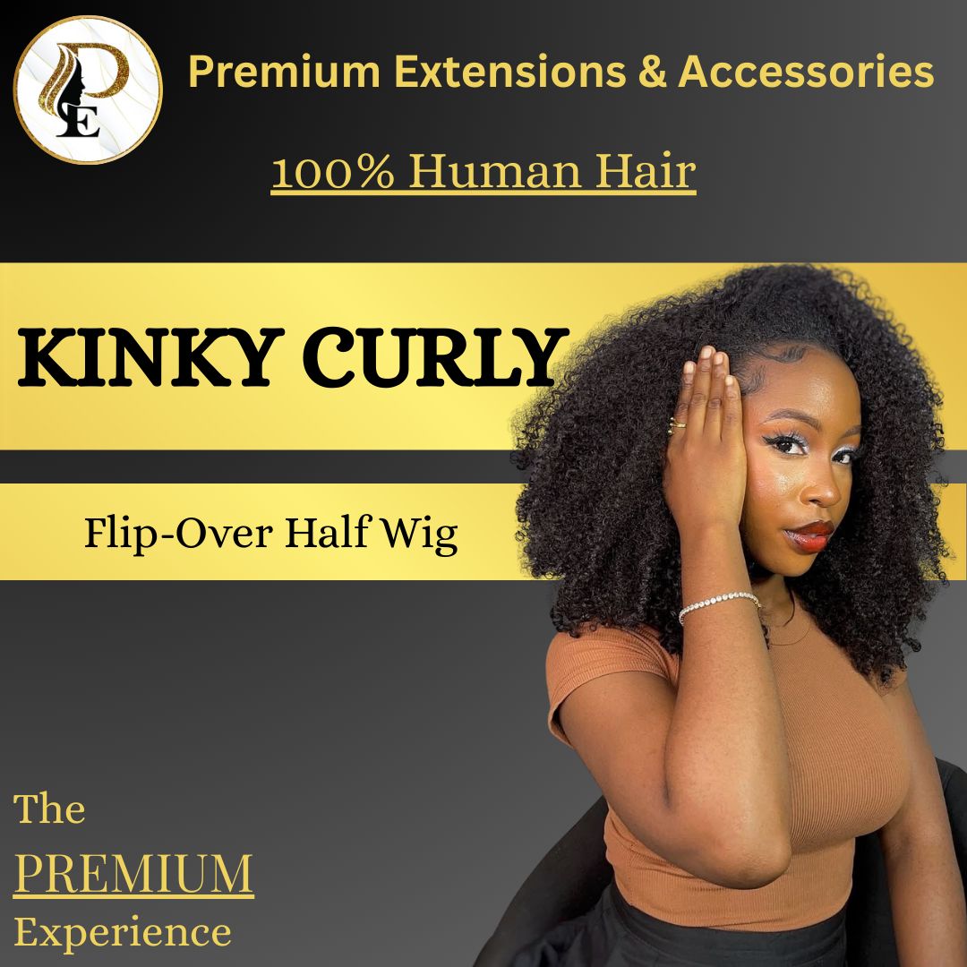 Kinky Curly Half Wig