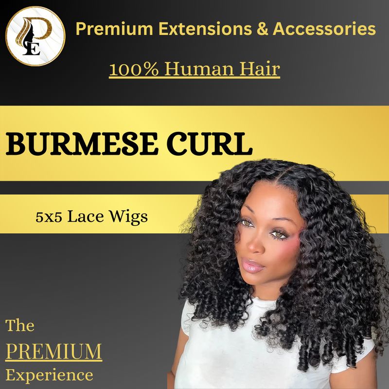 Burmese Curl 5x5 Lace Wig