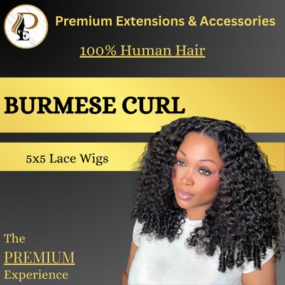 Burmese Curl 5x5 Lace Wig