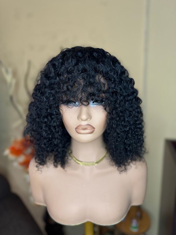 Jerry Curl Bang Wig