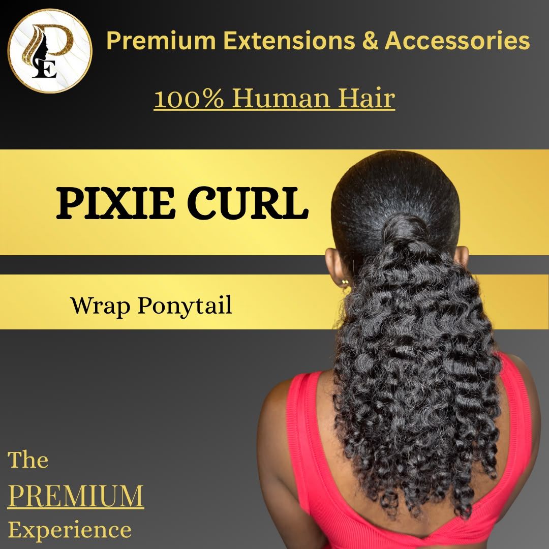 Pixie Curl Wrap Ponytail
