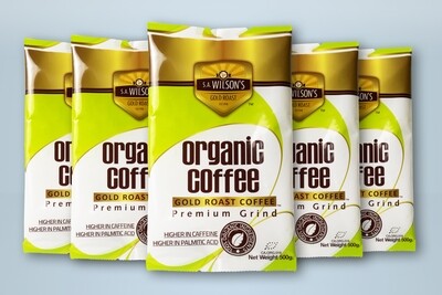 2.5 Kg. (5.5 lb.) Organic Gold Roast Coffee