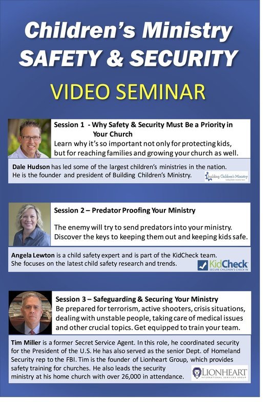 CHILDREN&#39;S MINISTRY SAFETY &amp; SECURITY VIDEO SEMINAR