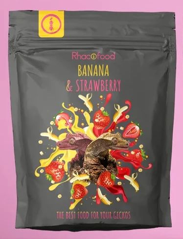 Rhacofood « Banane et Fraise » – Nourriture complète pour geckos – Sachet de 50gr