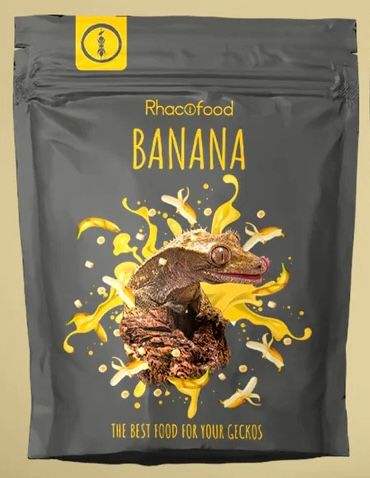 Rhacofood « Banane » – Nourriture complète pour geckos – Sachet de 50gr