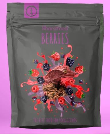 Rhacofood « Fruits rouges » – Nourriture complète pour geckos – Sachet de 50gr