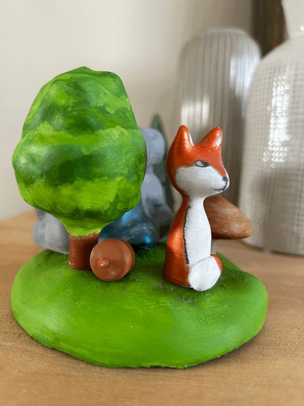 Le renard dans la forêt