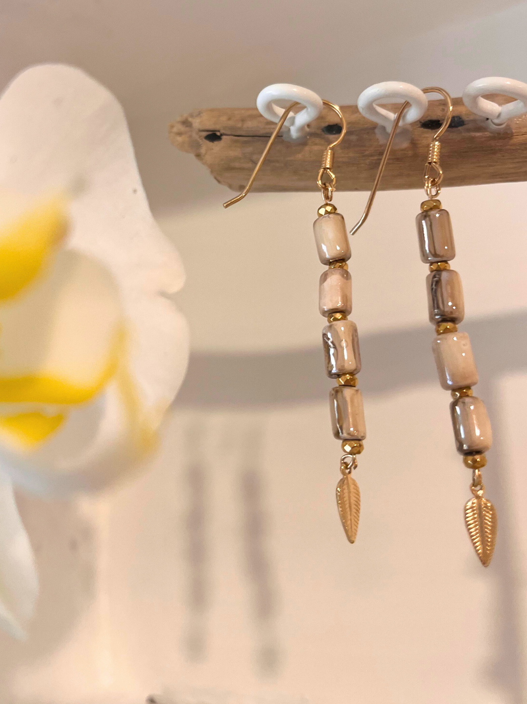 Boucles Ceram Sable