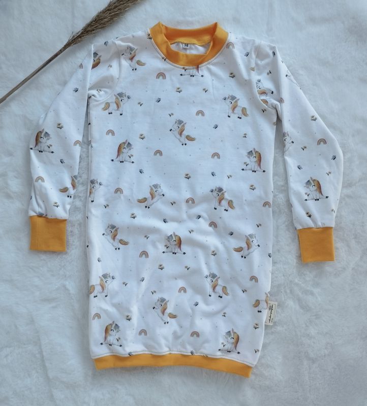 Kleid - Einhorn Gr. 98