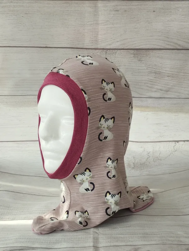 Schlupfmütze Katze Rosa