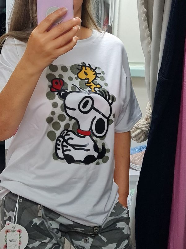 T-Shirt Snoopy Print