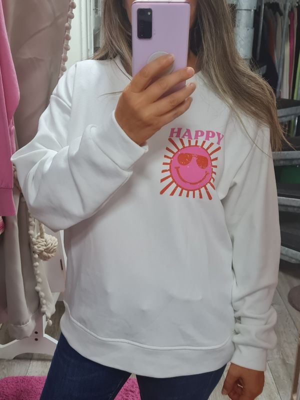 Sweatshirt Happy Smile Mooij