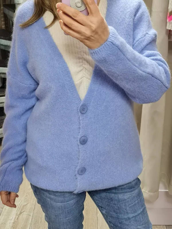 Strickjacke blau italymode Knöpfe