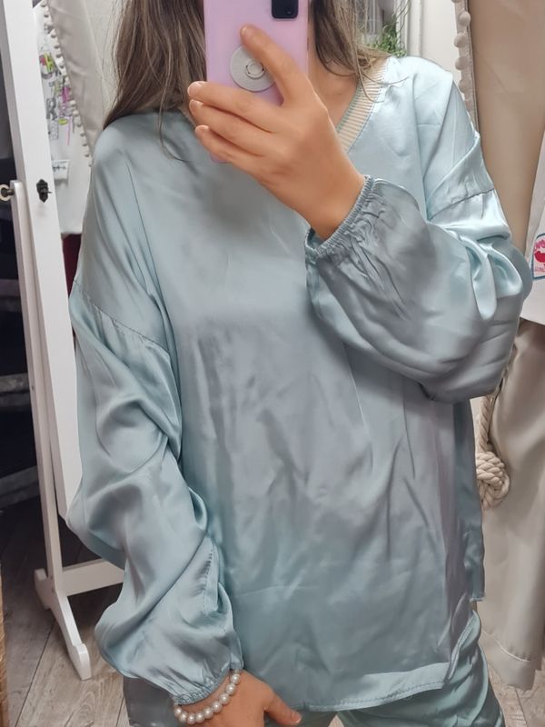 Shiny Glanz Shirt italymode mint
