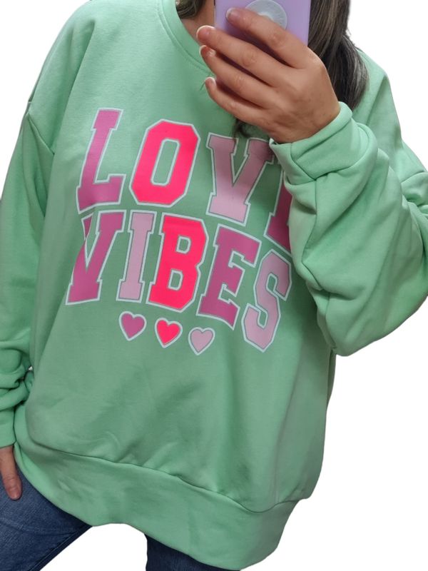 Sweatshirt Love vibes italymode