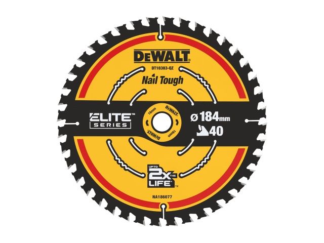 Dewalt DT10303 ELITE Series Framing Circular Saw Blade 184 x 16mm x 40T