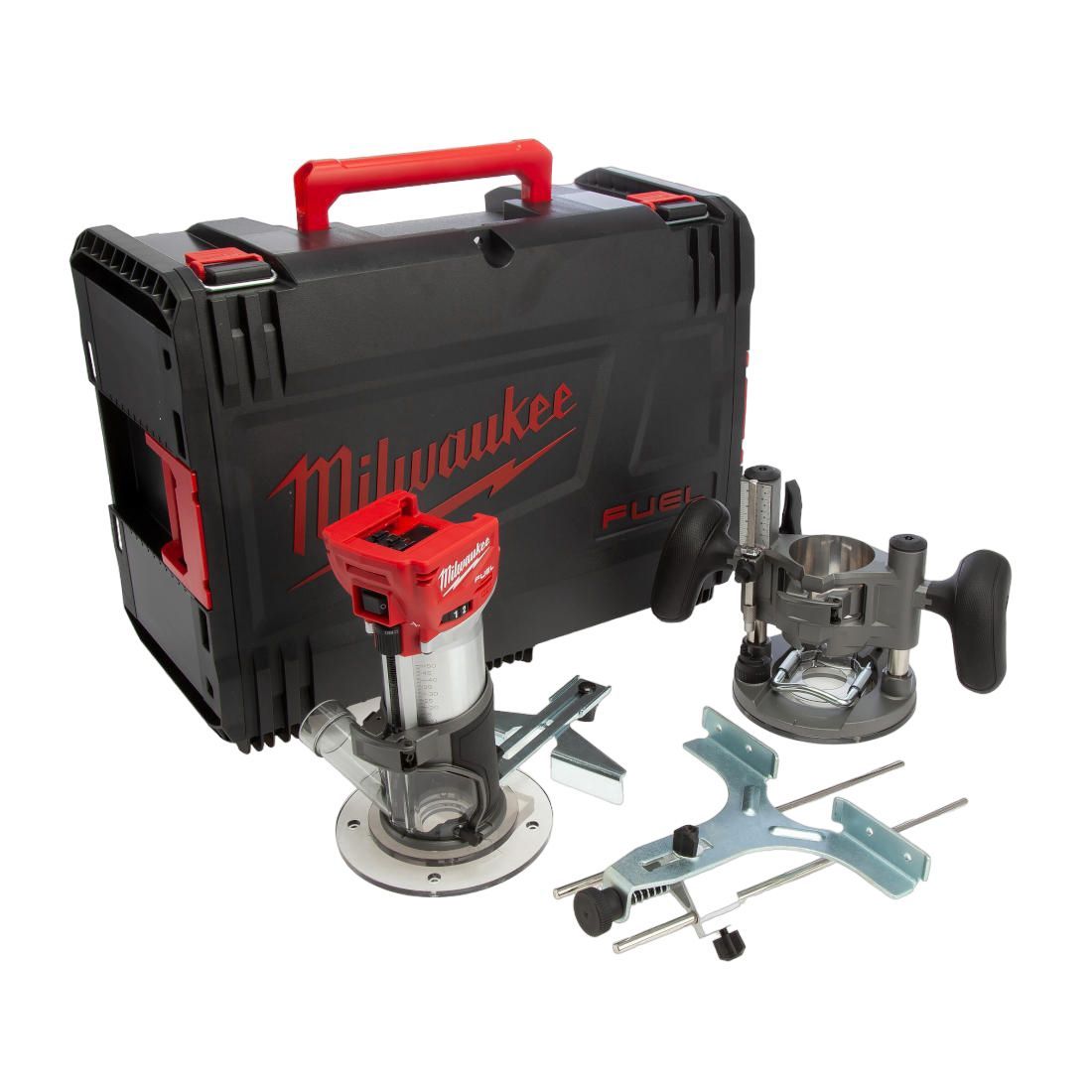 Milwaukee 4933471604 M18FTR-0X 18v Fuel 1/4&quot; Router Trimmer - Bare Unit in HD Case