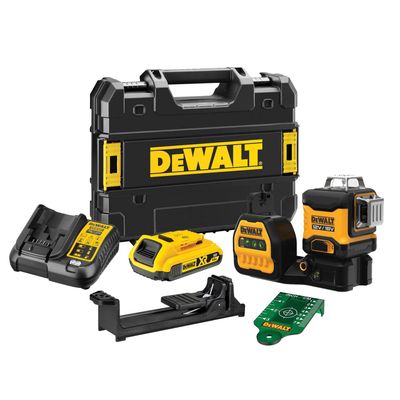 Dewalt DCE089D1G18 18v 3 x 360 Green Multi-Line Laser Kit 1 x 2.0Ah Li-ion