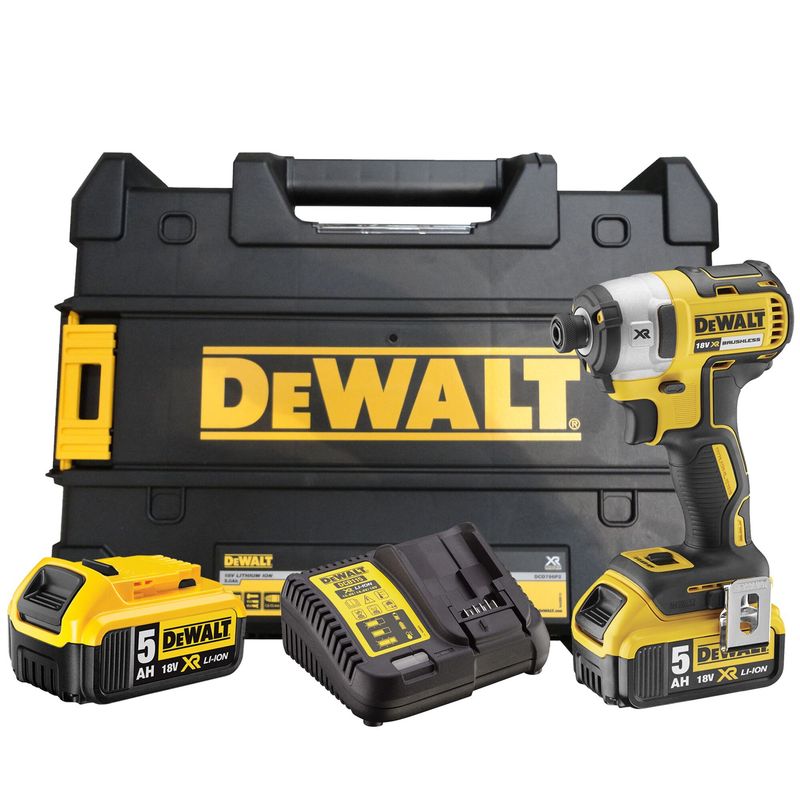 Dewalt DCF887P2 18v XR Brushless 3 Speed Impact Driver Kit 2 x 5.0Ah Li-ion