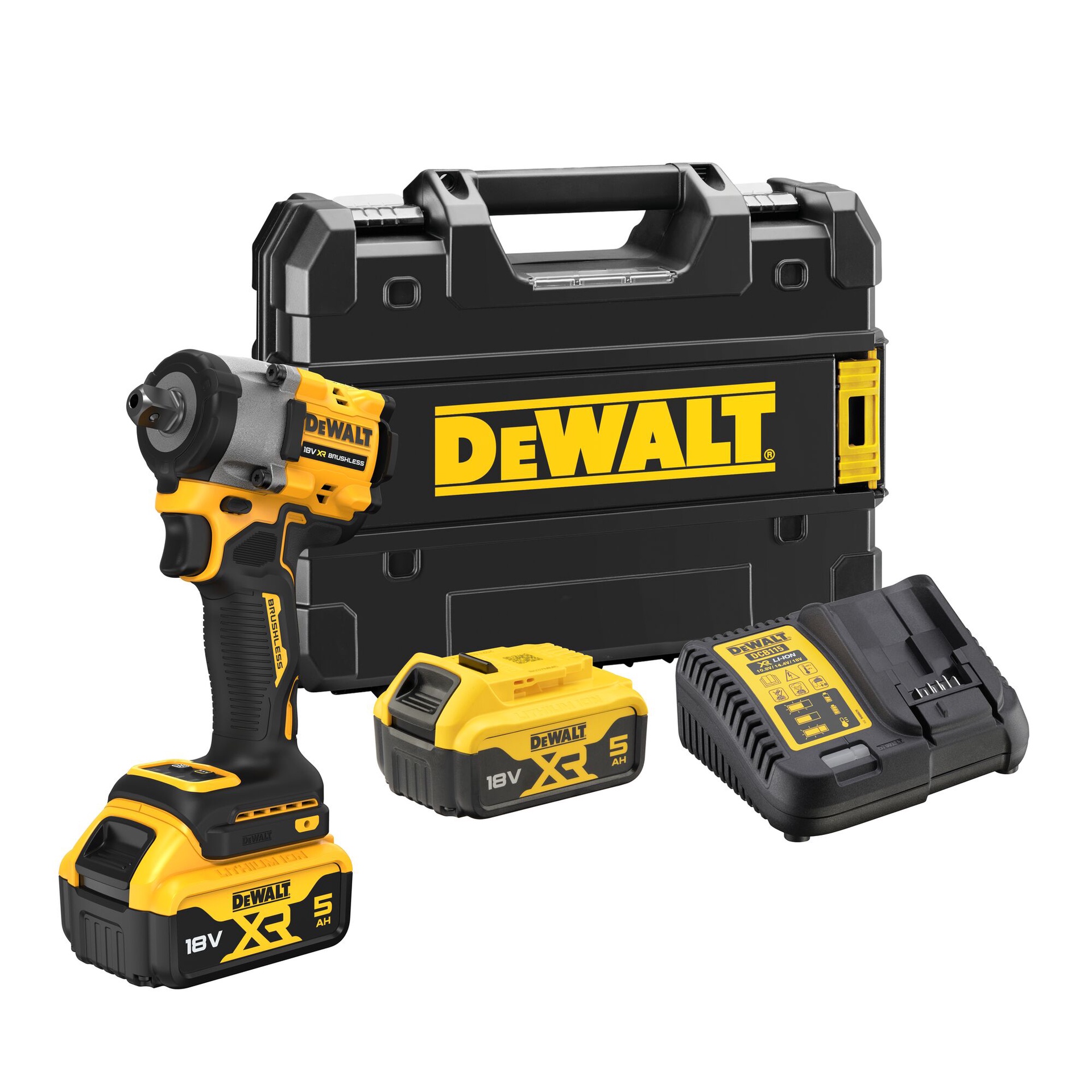 Dewalt DCF922P2T XR BL 1/2in Impact Wrench 18V 2 x 5.0Ah Li-ion img