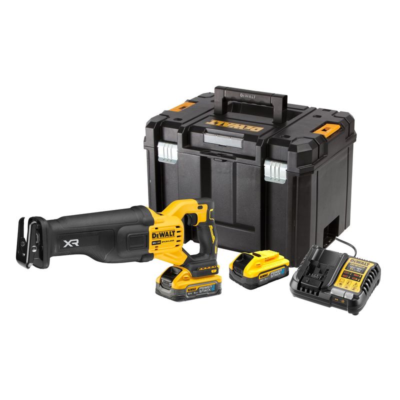Dewalt DCS386H2T XR Advantage 18v Recip Saw Kit 2 x POWERSTACK 5.0ah Li-ion