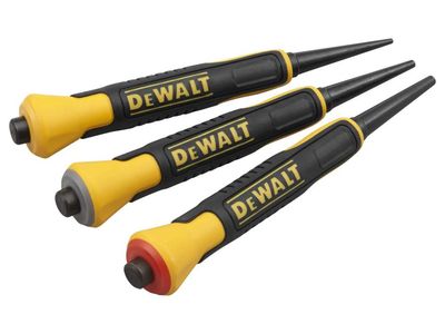 Dewalt DHT058018 DWHT0-58018 3pc Bi-Material Nail Punch Set