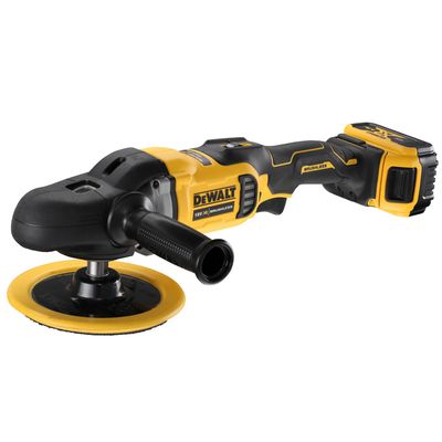 DEWALT DEWDCM849P2 DCM849P2 XR Brushless Rotary Polisher 180mm 18V 2 x 5.0Ah Li-ion