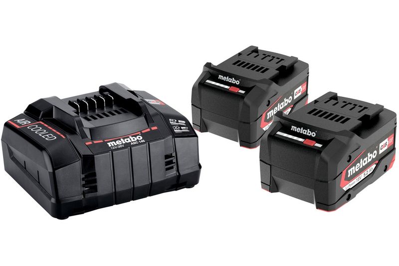 Metabo 685051380 Basic Set 2 x 18v 5.2ah  LiPOWER  Batteries and charger