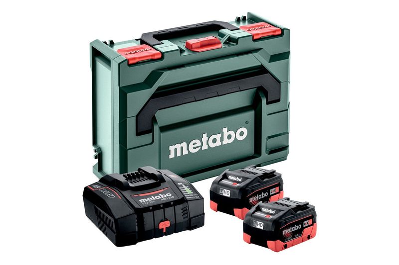 Metabo 685304380 Basic-Set 2x 18v LiHD 10Ah + ASC 290 Charger and metaBOX 145