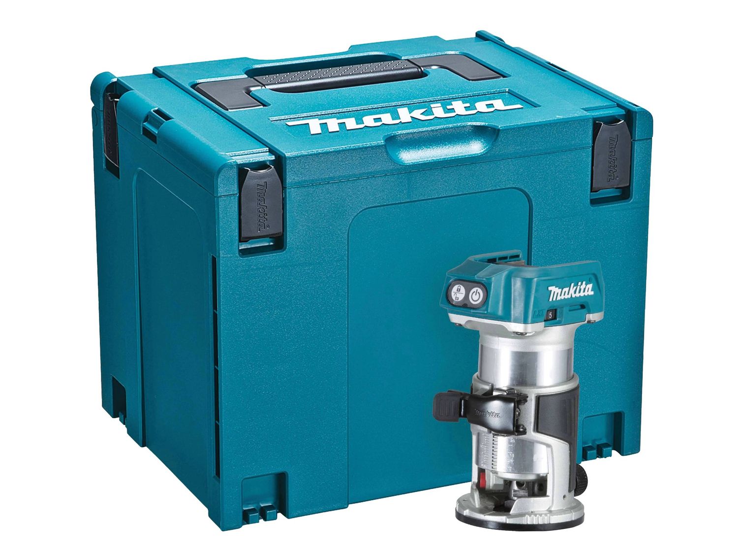 Makita DRT50ZJ 18v Brushless LXT 1/4&quot; and 3/8&quot; Router / Trimmer - Bare Unit in Makpac Type 4