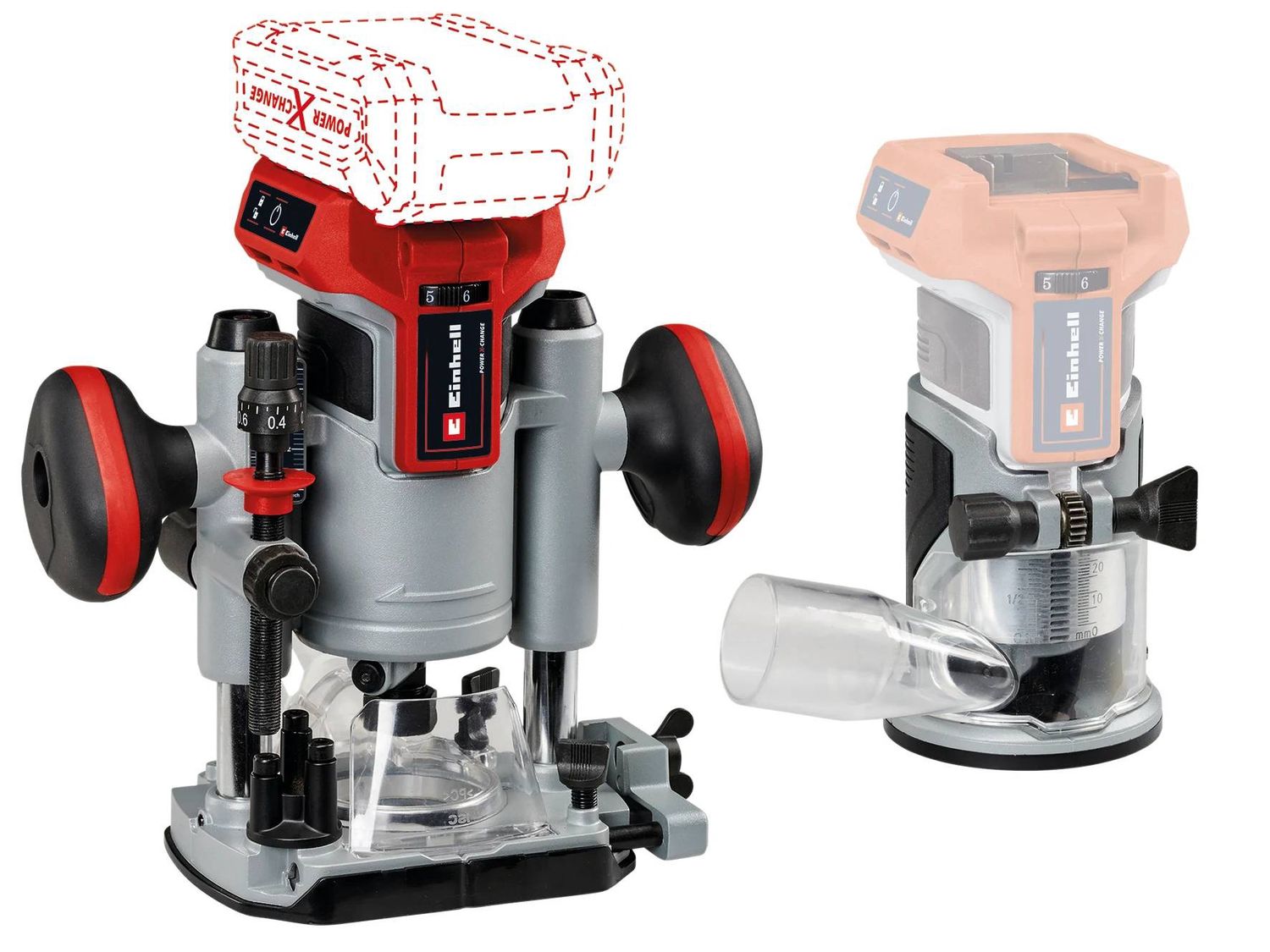Einhell TP-RO 18 Set Li BL 18v Brushless Palm Router Set Bare Unit